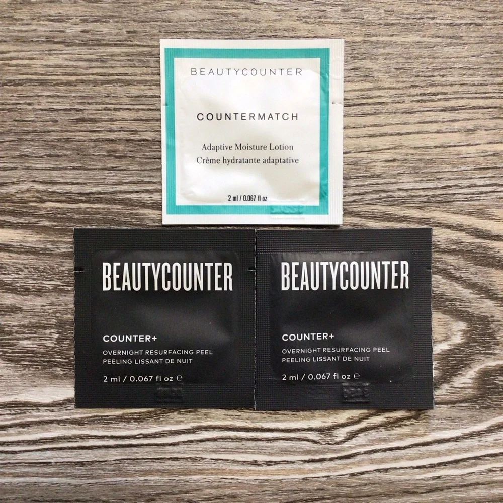 BeautyCounter Samples Counter+ and CounterMatch NIP